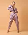 MAUVE CROPPED SET