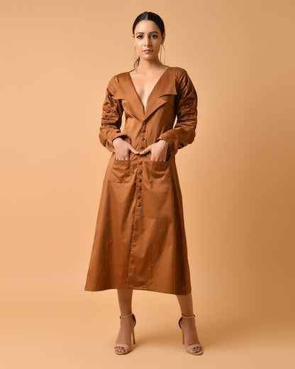 Caramel Jacket Dress