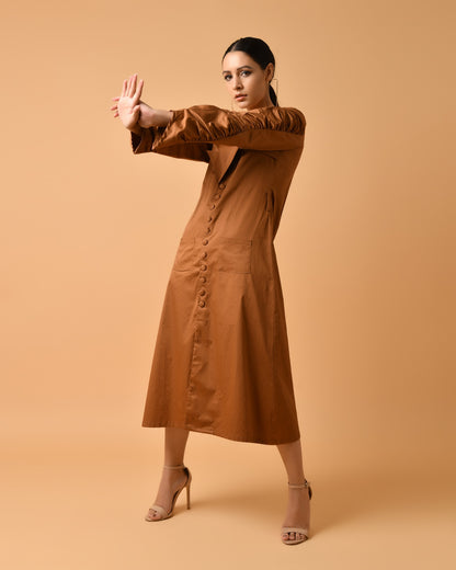 Caramel Jacket Dress