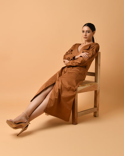 Caramel Jacket Dress