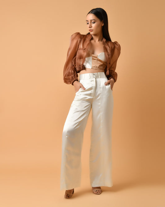 CROPPED BOMBER