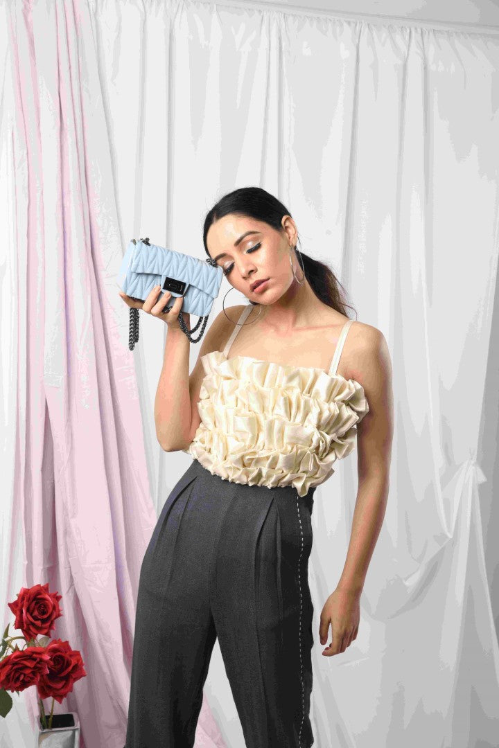 RULING RUFFLE JUMPSUIT