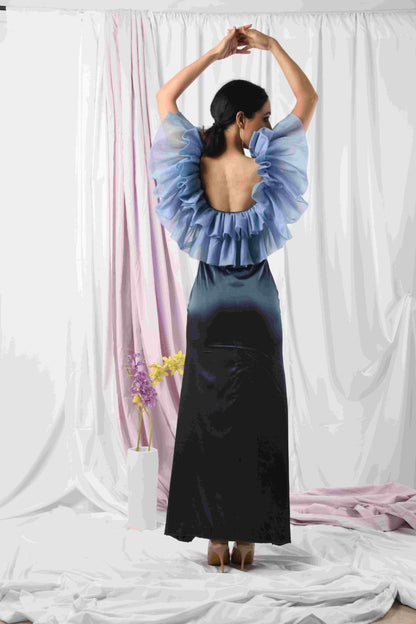 THE BLUETIFUL RUFFLE DRESS